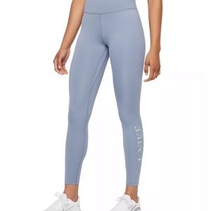 Nike | Dri-fit leggings in dusty blue.